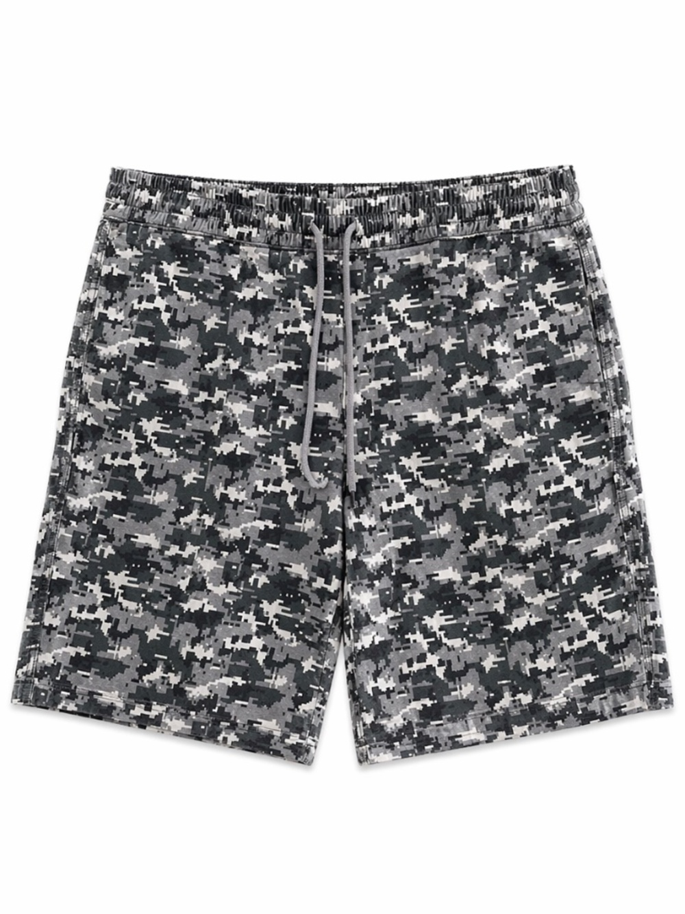 Fairplay Digital Camo Flat Front Shorts Elastic Drawstring Waist – Size 32 GUC